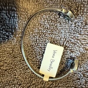 Vera Bradley Silver and Blue Heart Bracelet
